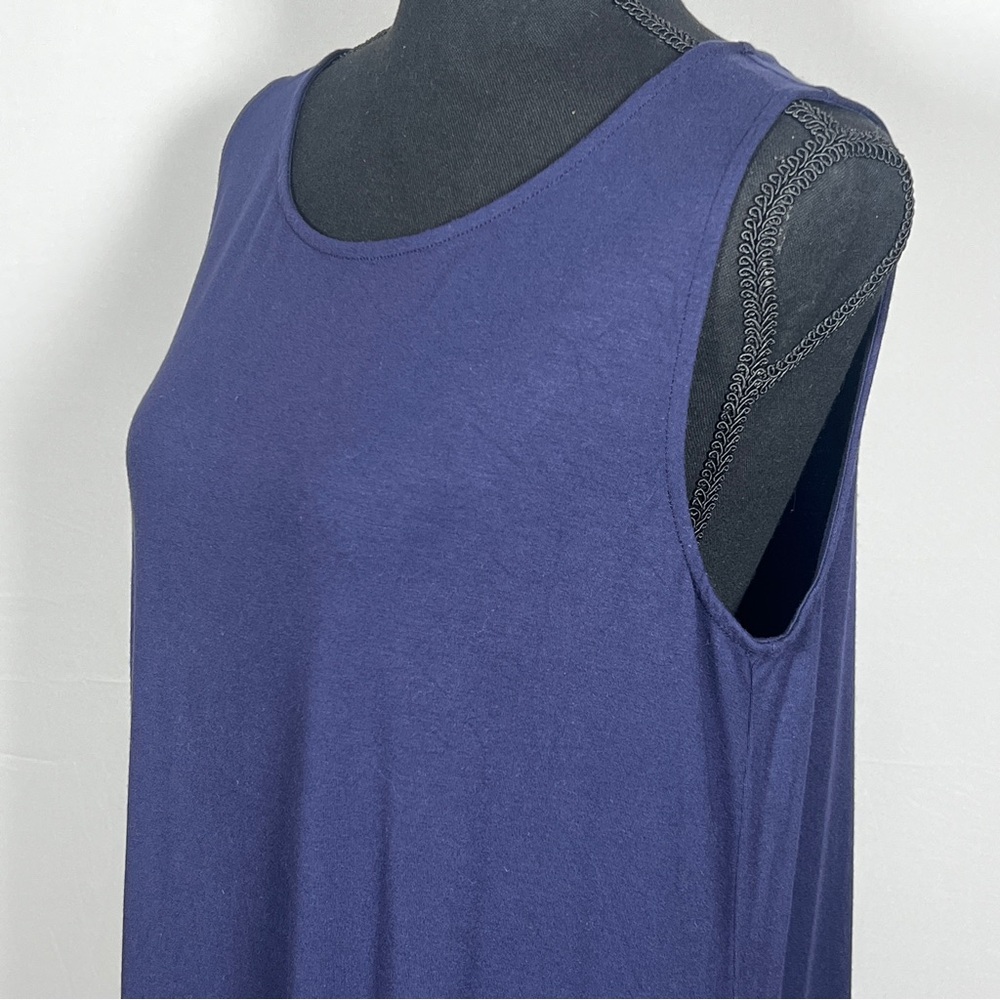 Eileen Fisher Navy Midi Casual Dress, Size Medium - Picture 4 of 6
